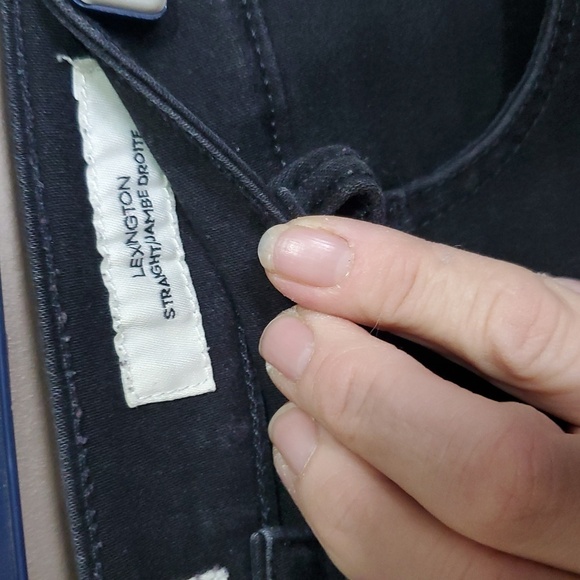 Jones New York Black Lexington Straight Jeans Size 10 - Picture 3 of 5